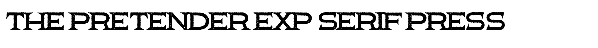 The Pretender Exp Serif Press image